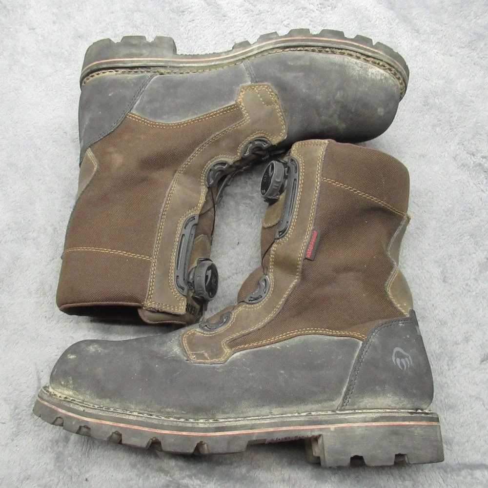 Wolverine Boot Men 11.5M Waterproof SteelToe BOA Drillbit Oil Rigger Rugged Work